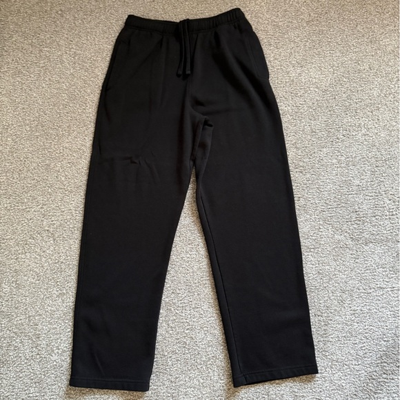 Athletic Works Men's Classic Black Sweatpants - Picture 1 of 7